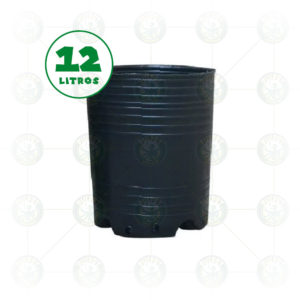 MACETA NEGRA SOPLADA - 12 lt