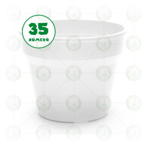 MACETA CLASICA BLANCA - N 35