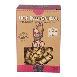 LION ROLLING CIRCUS FILTROS PREARMADOS CAJITA X 120